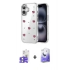 MARSİLYAN™- iPhone 17 Kılıf Yörünge Form - Siyah Bilvis 5in1 5D Magic Hayalet Cam Ekran Koruyucu + Bilvis Titan Kamera Lens - LA