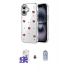 MARSİLYAN™- iPhone 17 Kılıf Yörünge Form - Siyah Joko Magic 5D Cam + Bilvis Titan Kamera Lens - LA