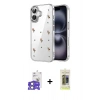 MARSİLYAN™- iPhone 17 Kılıf Yörünge Form - Siyah Joko Magic 5D Hayalet Cam + Bilvis Titan Kamera Lens - AKYL
