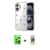 MARSİLYAN™- iPhone 17 Kılıf Yörünge Form - Siyah Joko Magic 5D Hayalet Cam + Raze Metal Kamera Lens - GS