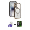 MARSİLYAN™- iPhone 17 Kılıf Zirve Doku Prime - Siyah 360 Mat Full Body Arka Koruyucu + Bilvis Titan Kamera Lens - AKMI