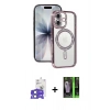 MARSİLYAN™- iPhone 17 Kılıf Zirve Doku Prime - Siyah 360 Mat Full Body Arka Koruyucu + Bilvis Titan Kamera Lens - AKMI
