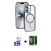 MARSİLYAN™- iPhone 17 Kılıf Zirve Doku Prime - Siyah 360 Mat Full Body Arka Koruyucu + Bilvis Titan Kamera Lens - AKMI
