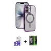 MARSİLYAN™- iPhone 17 Kılıf Zirve Doku Prime - Siyah 360 Mat Full Body Arka Koruyucu + Bilvis Titan Kamera Lens - LA