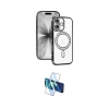 MARSİLYAN™- iPhone 17 Kılıf Zirve Doku Prime - Siyah 3D Antistatik Seramik Nano Ekran Koruyucu