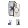 MARSİLYAN™- iPhone 17 Kılıf Zirve Doku Prime - Siyah Bilvis Hayalet Cam Ekran Koruyucu + Bilvis Titan Kamera Lens - AKYL