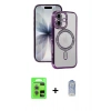 MARSİLYAN™- iPhone 17 Kılıf Zirve Doku Prime - Siyah Joko Magic 5D Cam + Raze Metal Kamera Lens - AKMR