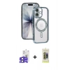 MARSİLYAN™- iPhone 17 Kılıf Zirve Doku Prime - Siyah Joko Magic 5D Hayalet Cam + Bilvis Titan Kamera Lens - SH