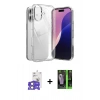 MARSİLYAN™- iPhone 17 Kılıf Zirve Doku - Siyah 360 Mat Full Body Arka Koruyucu + Bilvis Titan Kamera Lens - AKYL