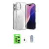 MARSİLYAN™- iPhone 17 Kılıf Zirve Doku - Siyah Joko Magic 5D Cam + Raze Metal Kamera Lens - AKYL