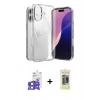 MARSİLYAN™- iPhone 17 Kılıf Zirve Doku - Siyah Joko Magic 5D Hayalet Cam + Bilvis Titan Kamera Lens - AKMI