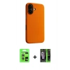 MARSİLYAN™- iPhone 17 Kılıf Zirve Modern Prime - Şeffaf 360 Full Body Arka Koruyucu + Raze Metal Kamera Lens - AKMR