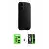 MARSİLYAN™- iPhone 17 Kılıf Zirve Modern Prime - Şeffaf 360 Full Body Arka Koruyucu + Raze Metal Kamera Lens - AKMR