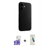 MARSİLYAN™- iPhone 17 Kılıf Zirve Modern Prime - Şeffaf Pasifik Cam Ekran Koruyucu + Bilvis Titan Kamera Lens - GS