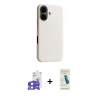 MARSİLYAN™- iPhone 17 Kılıf Zirve Modern Prime - Şeffaf Pasifik Cam Ekran Koruyucu + Bilvis Titan Kamera Lens - LA