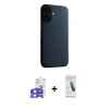 MARSİLYAN™- iPhone 17 Kılıf Zirve Modern Prime - Şeffaf Pasifik Cam Ekran Koruyucu + Bilvis Titan Kamera Lens - LA