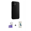 MARSİLYAN™- iPhone 17 Kılıf Zirve Modern Prime - Şeffaf Pasifik Cam Ekran Koruyucu + Bilvis Titan Kamera Lens - LA