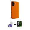 MARSİLYAN™- iPhone 17 Kılıf Zirve Modern Prime - Siyah 360 Mat Full Body Arka Koruyucu + Bilvis Titan Kamera Lens - AKMI