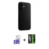 MARSİLYAN™- iPhone 17 Kılıf Zirve Modern Prime - Siyah 360 Mat Full Body Arka Koruyucu + Bilvis Titan Kamera Lens - AKMI