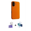 MARSİLYAN™- iPhone 17 Kılıf Zirve Modern Prime - Siyah 3D Antistatik Cam Ekran Koruyucu + Bilvis Titan Kamera Lens - AKYL