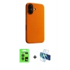 MARSİLYAN™- iPhone 17 Kılıf Zirve Modern Prime - Siyah 3D Antistatik Seramik Nano Ekran Koruyucu + Raze Metal Kamera Lens - GI