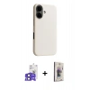 MARSİLYAN™- iPhone 17 Kılıf Zirve Modern Prime - Siyah Bilvis 3D Cam Ekran Koruyucu + Bilvis Titan Kamera Lens - SH