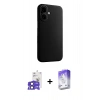 MARSİLYAN™- iPhone 17 Kılıf Zirve Modern Prime - Siyah Bilvis 5in1 3D Magic Cam Ekran Koruyucu + Bilvis Titan Kamera Lens - SH