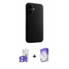 MARSİLYAN™- iPhone 17 Kılıf Zirve Modern Prime - Siyah Bilvis 5in1 3D Magic Cam Ekran Koruyucu + Bilvis Titan Kamera Lens - AKMI
