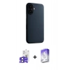 MARSİLYAN™- iPhone 17 Kılıf Zirve Modern Prime - Siyah Bilvis 5in1 3D Magic Cam Ekran Koruyucu + Bilvis Titan Kamera Lens - SH