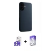 MARSİLYAN™- iPhone 17 Kılıf Zirve Modern Prime - Siyah Bilvis 5in1 3D Magic Cam Ekran Koruyucu + Bilvis Titan Kamera Lens - AKMI