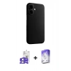MARSİLYAN™- iPhone 17 Kılıf Zirve Modern Prime - Siyah Bilvis 5in1 3D Magic Cam Ekran Koruyucu + Bilvis Titan Kamera Lens - LA