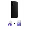 MARSİLYAN™- iPhone 17 Kılıf Zirve Modern Prime - Siyah Bilvis 5in1 5D Magic Hayalet Cam Ekran Koruyucu + Bilvis Titan Kamera Lens - GS