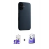 MARSİLYAN™- iPhone 17 Kılıf Zirve Modern Prime - Siyah Bilvis 5in1 5D Magic Hayalet Cam Ekran Koruyucu + Bilvis Titan Kamera Lens - LA