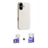 MARSİLYAN™- iPhone 17 Kılıf Zirve Modern Prime - Siyah Bilvis 5in1 5D Magic Hayalet Cam Ekran Koruyucu + Bilvis Titan Kamera Lens - SH