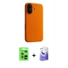 MARSİLYAN™- iPhone 17 Kılıf Zirve Modern Prime - Siyah Bilvis 5in1 5D Magic Hayalet Cam Ekran Koruyucu + Raze Metal Kamera Lens - AKMR
