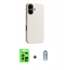MARSİLYAN™- iPhone 17 Kılıf Zirve Modern Prime - Siyah Joko Magic 5D Cam + Raze Metal Kamera Lens - GI