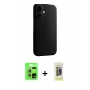 MARSİLYAN™- iPhone 17 Kılıf Zirve Modern Prime - Siyah Joko Magic 5D Hayalet Cam + Raze Metal Kamera Lens - AKMR