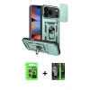 MARSİLYAN™- iPhone 17 Pro Kılıf Ahenk Klasik - Şeffaf 360 Full Body Arka Koruyucu + Raze Metal Kamera Lens - GI