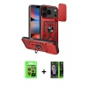 MARSİLYAN™- iPhone 17 Pro Kılıf Ahenk Klasik - Şeffaf 360 Full Body Arka Koruyucu + Raze Metal Kamera Lens - TU