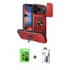 MARSİLYAN™- iPhone 17 Pro Kılıf Ahenk Klasik - Siyah Bilvis 3X AR Hayalet Cam Ekran Koruyucu + Raze Metal Kamera Lens - TU
