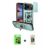 MARSİLYAN™- iPhone 17 Pro Kılıf Ahenk Klasik - Siyah Joko Magic 5D Hayalet Cam + Raze Metal Kamera Lens - TU