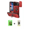 MARSİLYAN™- iPhone 17 Pro Kılıf Ahenk Klasik - Siyah Joko Magic 5D Hayalet Cam + Raze Metal Kamera Lens - TU