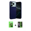 MARSİLYAN™- iPhone 17 Pro Kılıf Ahenk Serisi - Şeffaf 360 Full Body Arka Koruyucu + Raze Metal Kamera Lens - GI
