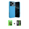 MARSİLYAN™- iPhone 17 Pro Kılıf Ahenk Serisi - Şeffaf 360 Full Body Arka Koruyucu + Raze Metal Kamera Lens - TU