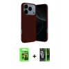 MARSİLYAN™- iPhone 17 Pro Kılıf Ahenk Serisi - Şeffaf 360 Full Body Arka Koruyucu + Raze Metal Kamera Lens - TU