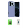 MARSİLYAN™- iPhone 17 Pro Kılıf Ahenk Serisi - Şeffaf Pasifik Cam Ekran Koruyucu + Raze Metal Kamera Lens - GI