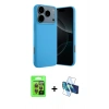 MARSİLYAN™- iPhone 17 Pro Kılıf Ahenk Serisi - Siyah 3D Antistatik Seramik Nano Ekran Koruyucu + Raze Metal Kamera Lens - TU
