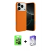 MARSİLYAN™- iPhone 17 Pro Kılıf Ahenk Serisi - Siyah Bilvis 5in1 3D Magic Cam Ekran Koruyucu + Raze Metal Kamera Lens - GS