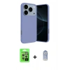 MARSİLYAN™- iPhone 17 Pro Kılıf Ahenk Serisi - Siyah Joko Magic 5D Cam + Raze Metal Kamera Lens - GS