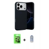 MARSİLYAN™- iPhone 17 Pro Kılıf Ahenk Serisi - Siyah Joko Magic 5D Cam + Raze Metal Kamera Lens - GS